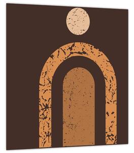 Obraz - Oranžové oblouky N⁰3 (30x30 cm)