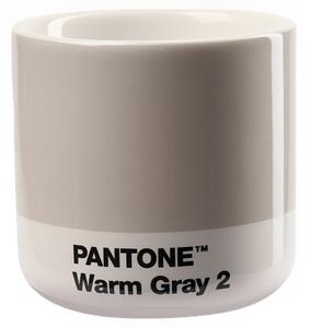 Světle šedý porcelánový hrnek Pantone Warm Gray 2 100 ml