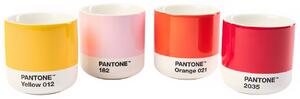 Sada čtyř barevných porcelánových hrnků Pantone II. 100 ml