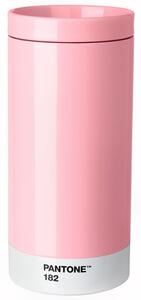 Světle růžový kovový termohrnek Pantone Light Pink 182 430 ml