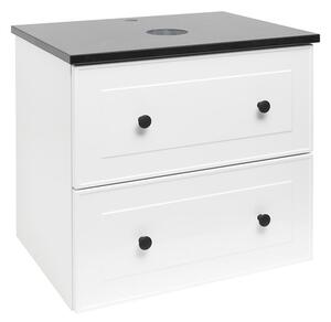 Koupelnová skříňka s krycí deskou Naturel Forli 60x45x46 cm bílá lesk FORLI60BIZ