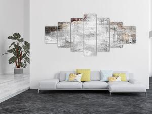 Obraz - Abstraktní texturované plátno (210x100 cm)