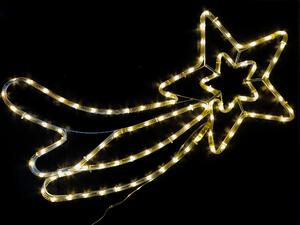 Vánoční LED dekora, kometa, 76cm, různé barvy na výběr Barva: Teplá bílá