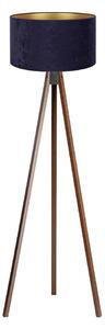 Brilagi - Stojací lampa VELVET 1xE27/60W/230V wenge/modrá
