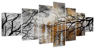 Obraz - Siluety stromů (210x100 cm)