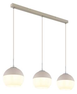 Závěsné svítidlo 3x E27 písková, opálová IP20 GLOBO lighting RAGUSA 15999-3H