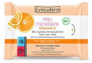 Evoluderm Micelární odličovací ubrousky s vitamínem C, 25 ks