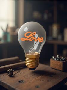 Sinsay - Dekorativní LED lampa ve tvaru Edisonovy žárovky - sytě růžová