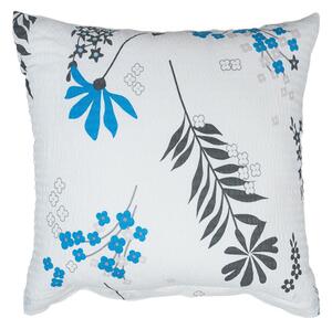 DADKA Povlečení krep Agáta denim na bílém 140x200, 70x90 cm
