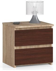 Noční stolek CL2 - dub sonoma/wenge