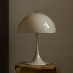 Louis Poulsen stolní lampa Panthella 320, béžová, Ø 32 cm, E14, Krémová / jantar, Obývací pokoj / jídelna, Plast, Moderní