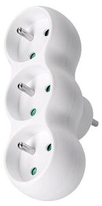 SOLIGHT Zásuvka rozbočovací 3 x 10A/230V, bílá