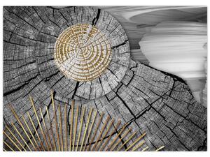 Obraz - Kmen stromu v koláži (70x50 cm)
