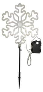 Vánoční LED světelná zapichovací dekorace, sněhová vločka, na baterie, 28cm Barva: Studená bílá