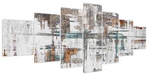 Obraz - Abstraktní tahy (210x100 cm)