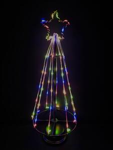 Vnitřní vánoční LED světelný kužel, 45 cm, na baterie i do zásuvky Barva: Studená bílá