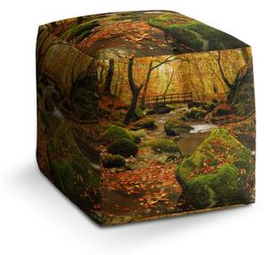 Sablio Taburet Cube Most v lese - 40x40x40 cm