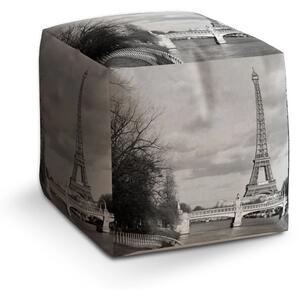 Sablio Taburet Cube Eiffelova věž 5 - 40x40x40 cm