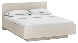 Manželská postel 160 cm Explicaba (kašmír + dub castello)
