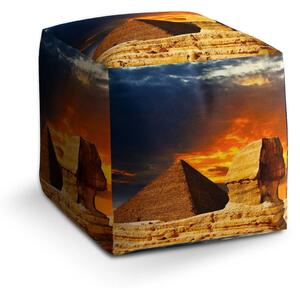 Sablio Taburet Cube Pyramidy - 40x40x40 cm