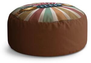 Sablio Taburet Circle Seriál přátelé CENTRAL PERK Abstrakce: 38x48 cm