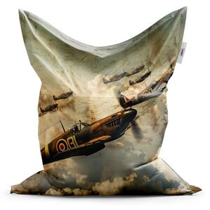 Sablio Sedací vak Stíhačky Spitfire v letecké bitvě - 150x100 cm