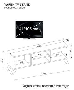 TV stolek/skříňka Yana (bílá). 1089146
