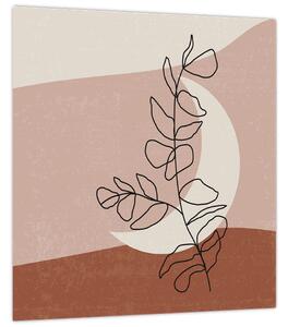 Obraz - Boho listy N⁰2 (30x30 cm)