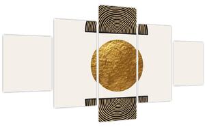 Obraz - Zlatý ornament N⁰1 (125x70 cm)