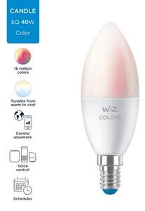 WiZ LED žárovka E14 C37 4,9W 470lm 2200-6500K RGB IP20, stmívatelná