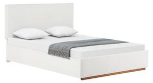 Postel s roštem a úložným prostorem 160x200 Nuvoa (bílá)