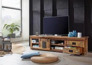 KOMODA POD TELEVIZI, mangové dřevo, přírodní barvy, 200/50/55 cm Livetastic - Online Only TV příslušenství, Online Only