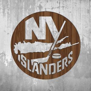 DUBLEZ | Dřevěné logo hokeje - New York Islanders