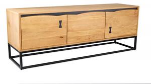 Noble Home Přírodní dřevěný televizní stolek Mammut 160 cm