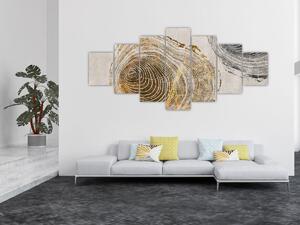 Obraz - Abstrakce kmenů (210x100 cm)