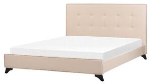 Manželská postel 160 cm AMBRE (s roštem) (béžová). 1007091