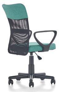 Modrá profilovaná kancelářská otočná židle NORA