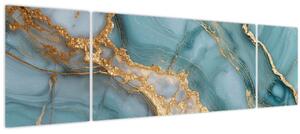 Obraz - Tyrkysový mramor (170x50 cm)