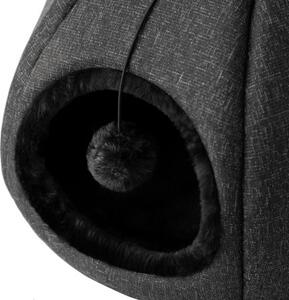 Budka pro kočku KITTY HEAD R1 černá