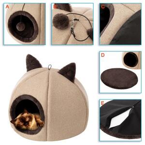 Budka pro kočku KITTY HEAD R1 béžová