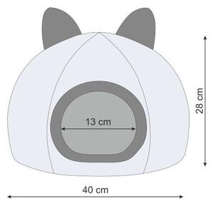 Budka pro kočku KITTY HEAD R1 černá
