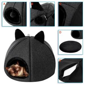 Budka pro kočku KITTY HEAD R1 černá