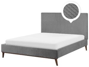 Manželská postel 180 cm BARON (s roštem) (šedá). 1007165