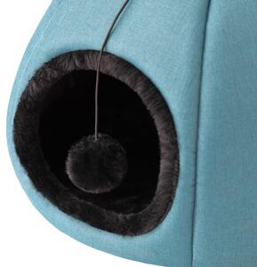 Budka pro kočku KITTY HEAD R1 modrá
