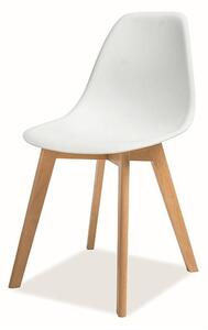Jídelní židle MURAS buk/bílá