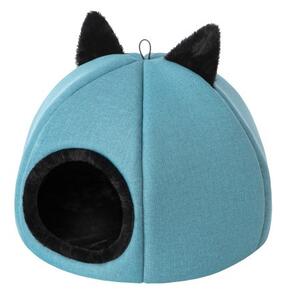 Budka pro kočku KITTY HEAD R1 modrá