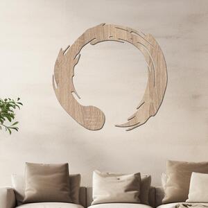 Dřevo života | Dřevěný obraz ENSO zenový kruh | Barva: Bílá | Rozměry Ø: 20