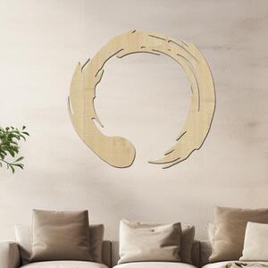 Dřevo života | Dřevěný obraz ENSO zenový kruh | Barva: Bílá | Rozměry Ø: 20