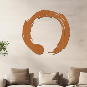 Dřevo života | Dřevěný obraz ENSO zenový kruh | Barva: Ořech | Rozměry Ø: 40