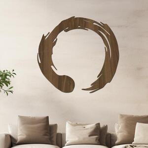 Dřevo života | Dřevěný obraz ENSO zenový kruh | Barva: Šedá | Rozměry Ø: 40
